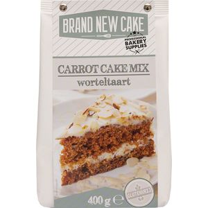 BrandNewCake® Worteltaart/Carrot Cake-mix 400gr - Bakmix - Glutenvrij