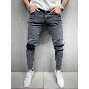 slim fit jeans RRStockholm Destroy dust black