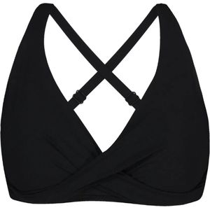 Barts Solid Cross Halter Full Vrouwen Bikinitopje - maat 38E - Zwart