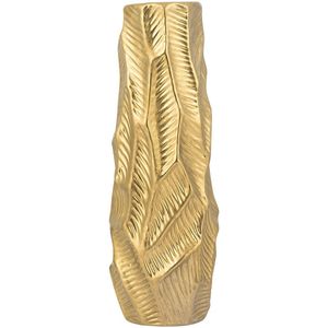 Beliani ZAFAR - Decoratieve vaas - Goud - Steengoed
