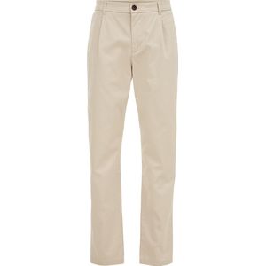 WE Fashion Heren tapered fit chino met stretch