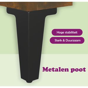 vidaXL Dressoir - Dressoirs - Kast - Wandkast - Dressoir 69,5x34x90 cm bewerkt hout gerookt eikenkleurig