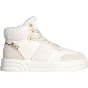 Liu Jo Cleo 22 Warm Mid Sneaker Basketball Dames - Suede Sand - Maat 37