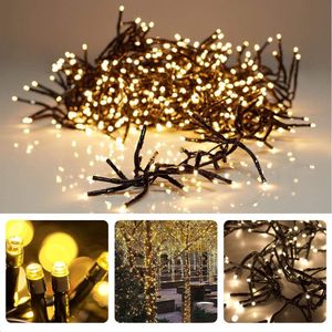 Cheqo® Kerstverlichting - Kerstboomverlichting - Kerstlampjes - 1000 LED - 15M - Voor Binnen en Buiten - Timer - Veelkleurig - 8 Lichtfuncties - Lang Snoer - Warm Wit - Clusterverlichting - Sfeerverlichting - Feestverlichting