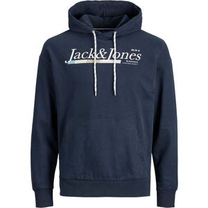 JACK & JONES Jack&Jones Jorclay Sweat Hood  BLAUW L