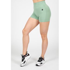 Gorilla Wear Whitney Seamless Shorts - Groen - XS/S