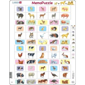 Larsen Legpuzzel Maxi Ouder- En Babydieren Junior 40 Stukjes