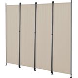 Tuinscherm scheidingswand zonwering 170x215 cm zandkleurig