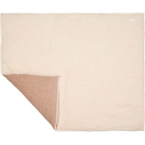 Koeka boxkleed Rivoli warm white/caffe 75x95