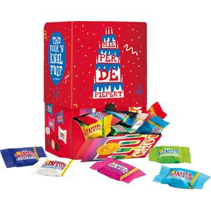 Tony's Chocolonely Tiny Tony's Chocolade Gefeliciteerd Verjaardagscadeau in Geschenkdoos - Chocola Verjaardag Cadeau - Kleine Chocolaatjes - 900 gram Geschenkset