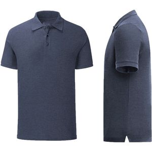 Senvi - Fit Polo - Getailleerd - Maat L - Kleur Donker Blauw - (Zacht aanvoelend)