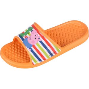 Peppa Pig George - Jongens oranje, lichtgewicht teenslippers / 29-30