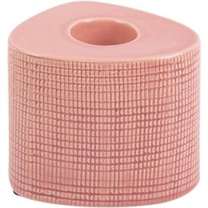 Present Time Waxinelichthouder Triangle 10 Cm Keramiek Roze