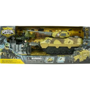 Special Combat Force - Leger Speelgoed - Army - Soldaatjes – Militair - Speelgoed – Helikopter - Auto - Leger - Wagen - Soldaat – Vliegen – Luchtmacht - Landmacht - Tank Speelset – Kinderen