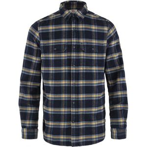 Fjallraven Ovik Heavy Flannel Shirt - Outdoor Blouse - Heren - Dark Navy - Maat XL