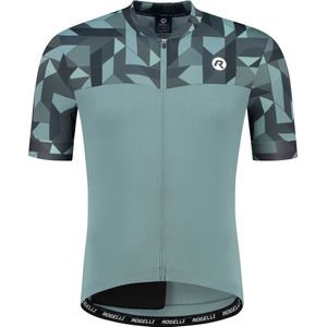 Rogelli Essential Graphic Fietsshirt - Korte Mouwen - Heren - Grijs - Maat L