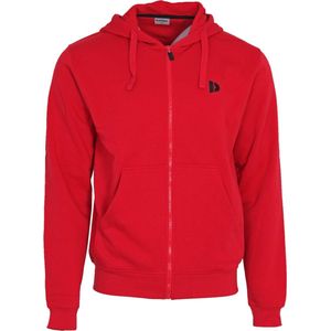 Donnay vest met capuchon - Sportvest - Heren - Maat S - Berry red (040)