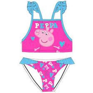 Roze-blauwe bikini van Peppa Pig maat 92/98