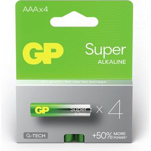 GP Super alkaline AAA-batterijen 4PK