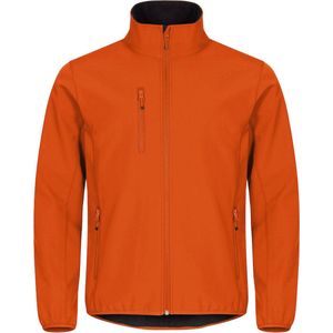 Clique Basic Softshell Jas Heren Dieporanje maat L