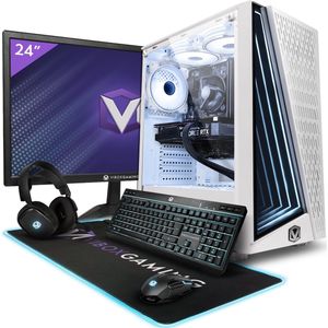 Vibox II-102 Game PC - 24"" Scherm Pakket - Six-Core Intel i5 11400F Processor 4.4GHz - Nvidia RTX 3060 OC 12GB - 16GB RAM - 1TB NVMe M.2 SSD - Windows 11 - WiFi