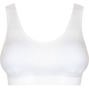 MAGIC Bodyfashion Ribbed Comfort Bra White Vrouwen - Maat XL