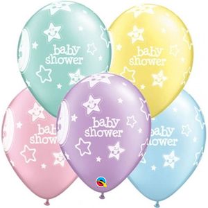 Qualatex - Ballonnen Assorti Baby Shower Sterretjes