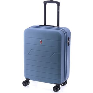 Gladiator Mambo S Handbagage Koffer Expandable - 55 cm - TSA slot - Petrol Blauw