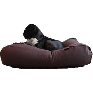 Dog's Companion - Hondenkussen / Hondenbed chocolade bruin (meubelstof) - S - 70x50cm