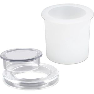 2 Stks Doorschijnend Tafel Paraplu Gaten Ring en Cap Set - Plug Siliconen Paraplu Gaten Ring voor 2cm tot 25cm Tafel Gaten en 165cm of Kleinere Paraplu Polen Washing Machine