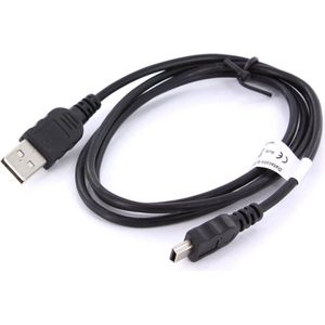 Mobiparts Mini USB to USB Kabel 2.4A 1m - Zwart (bulk)