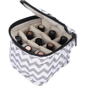 Draagtas voor Nagellak - Opbergtas en Organizer voor 9 Flessen en Manicure Tools in Grijs Unisex