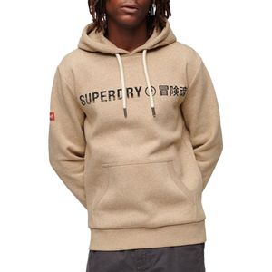 Superdry - Hoodie Logo Beige - Heren - Maat S - Regular-fit