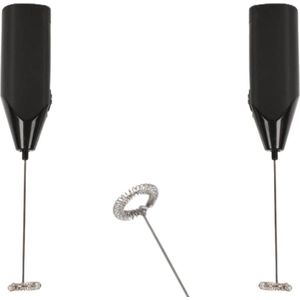 Narvie Elektrische Melkopschuimer – Set van 2 – Binnen 30 Seconden Perfect Schuim – Draadloos & Krachtig – Werkt op AA-batterijen