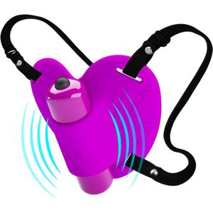 Butterfly String Vibrator - Trillende dames slip - Uitrekbaar - One Size