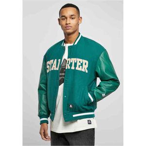 Starter Black Label - Team College jacket - L - Donkergroen