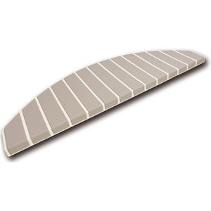 Trapmat Gebroken Wit - Koel Taupe - 17 stuks