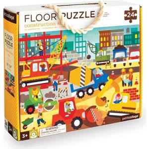 Wild&Wolf Vloerpuzzel Constructie site 24 stuks - vanaf 3 jaar