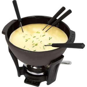 Boska Kaasfondueset Party Pro – 900 ml – Voor inductie & elk ander fornuis – Robuust gietijzer – 2 extra fondue branders