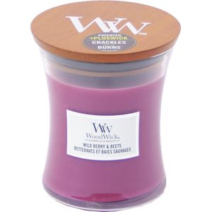 Woodwick Wild Berry & Beets Medium Candle - Geurkaars