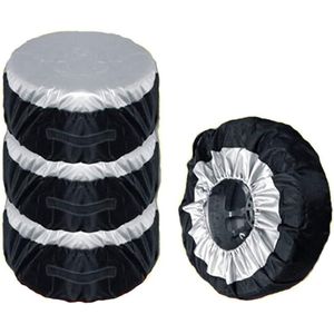 Reservebandafdekkingen - Set van 4 - 19-23 inch - Heavy Duty 210D Oxford - Waterdichte bandenopbergtas - Universeel voor auto SUV vrachtwagen