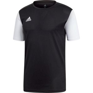 Adidas Estro 19 Shirt Korte Mouw Heren - Zwart / Wit | Maat: XS