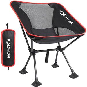 Draagbare ultralichte campingstoel - duurzaam en lichtgewicht - opvouwbaar voor buitenkamp - reizen strand picknick - compact ontwerp - stevig frame - comfortabele rugsteun - ondersteunt 350 lbs.