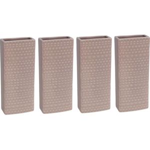 10x Radiator bak waterverdamper 17,7 cm - Rechthoekig Luna oudroze- Waterverdampers voor de verwarming - Luchtvochtigheid verhogen