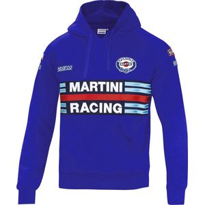 Sparco Hoodie Martini Racing Replica | blauw / l | Hoodie | 01279MRAZ3L