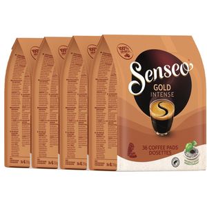 Senseo Gold Intense Koffiepads - 4 x 36 pads - voor in je Senseo® machine