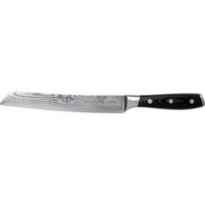 Eden Classic Damast 8-delige Messenset EQ2030-S08 Uitgebreide Messenset inclusief Vleesmes, Koksmes, Schilmes, Broodmes, Nakiri, Santoku, Officemes en Universeelmes, Damaststaal