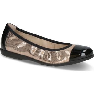 Caprice - 9-22152 - Ballerina - Zwart - Leer