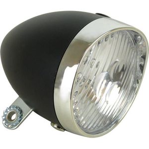 Dresco Koplamp Fiets Classic Zwart - Fietsverlichting - Classic - 3 LEDs - Zwart