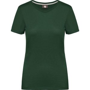 T-shirt Dames L WK. Designed To Work Ronde hals Korte mouw Forest Green 65% Polyester, 35% Katoen